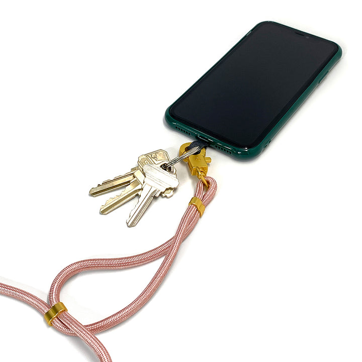 The Hookup™ Universal Phone Lanyard: Rose Gold